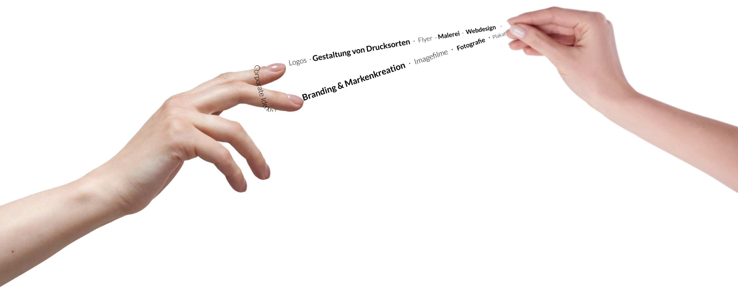 Logos · Gestaltung von Drucksorten · Flyer · Malerei · Webdesign · Corporate Identity · Branding & Markenkreation · Imagefilme · Fotografie · Plakat